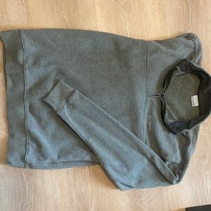 Grey Columbia quarter zip sweatshirt